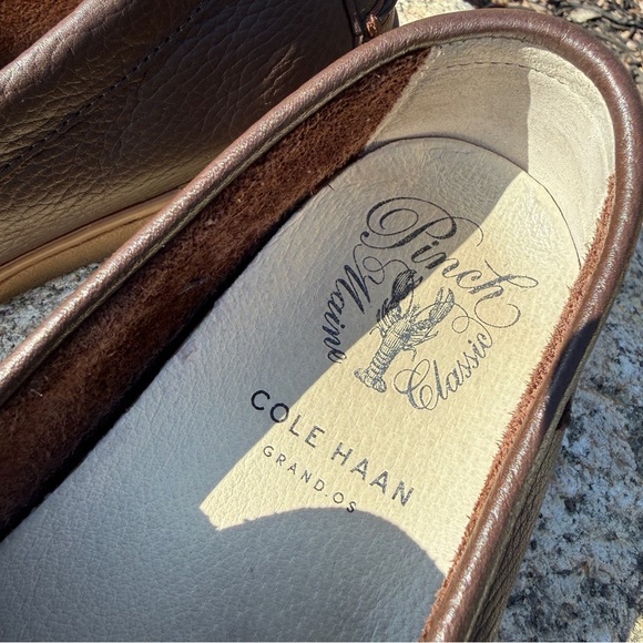 Cole Haan Grand.OS Pinch Main Classic Penny Loafer Shoes Brown C13434 Size 10.5